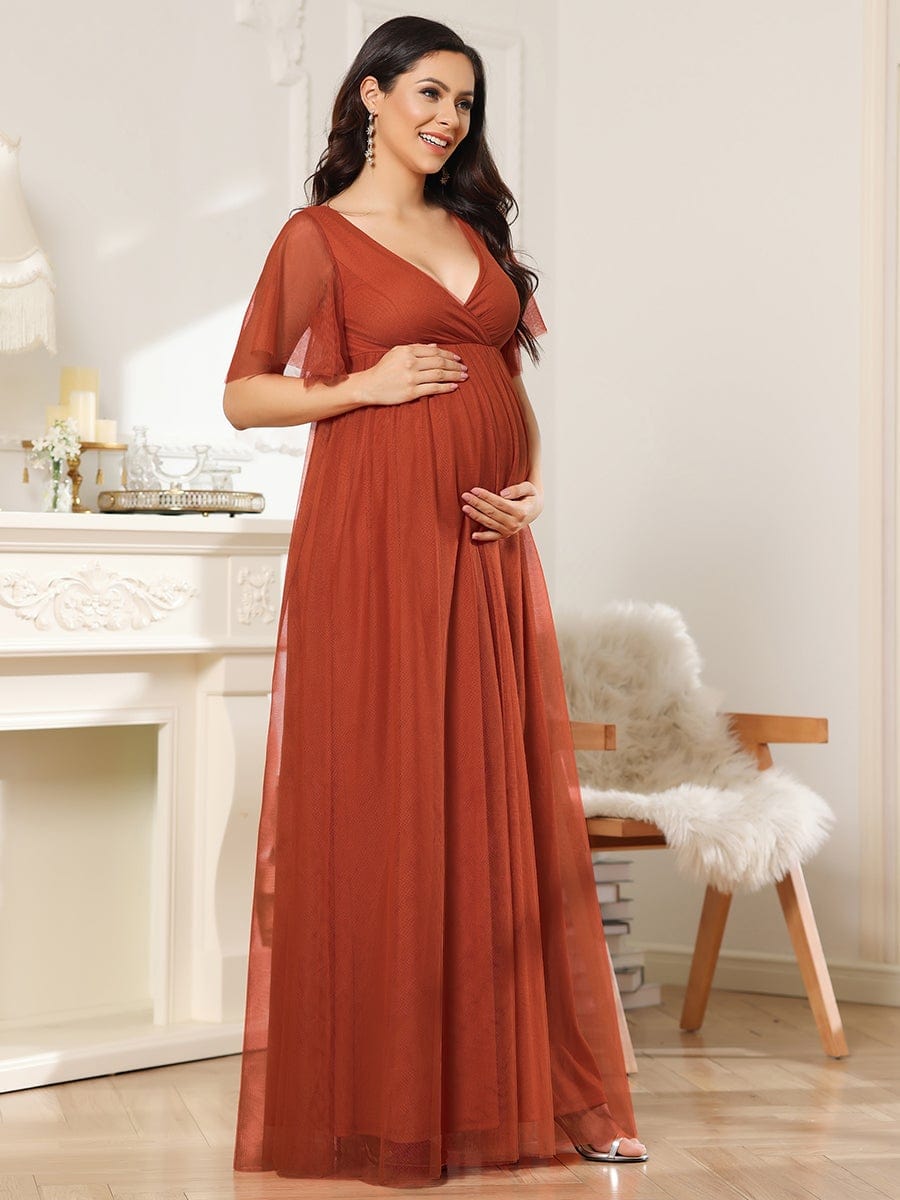 Short Back Length Maternity Dress - Ever-Pretty