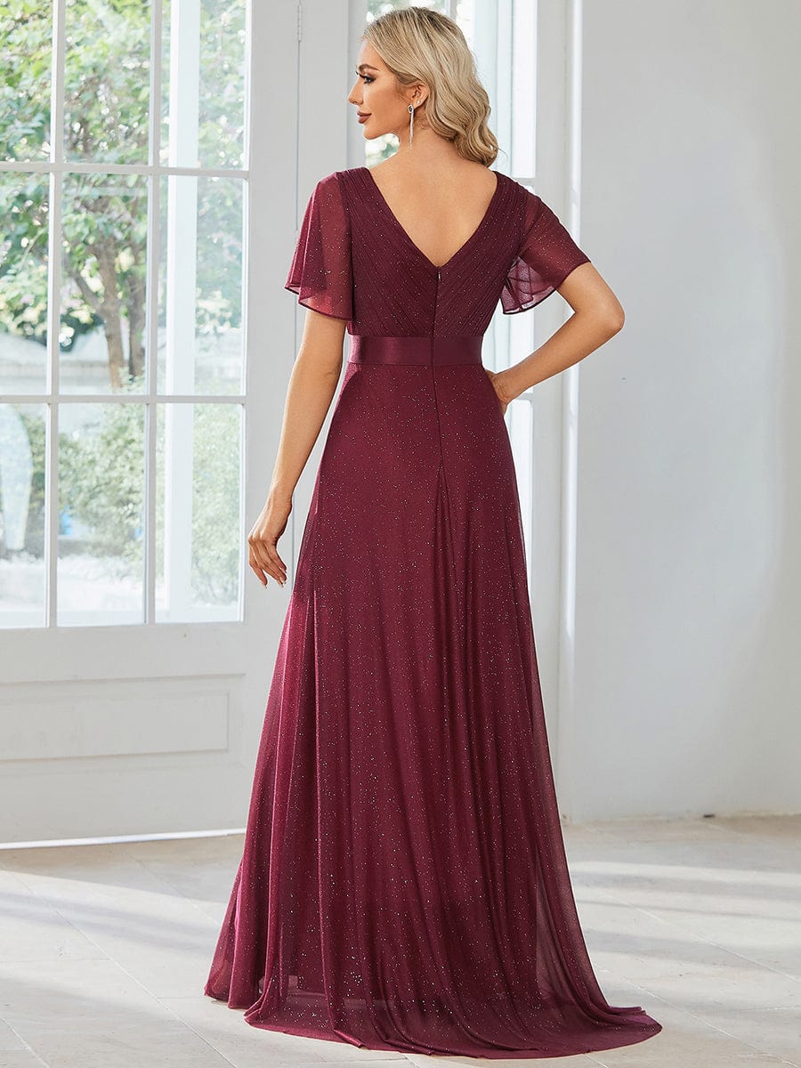 Burgundy Concert Dresses #style_EE50159BD