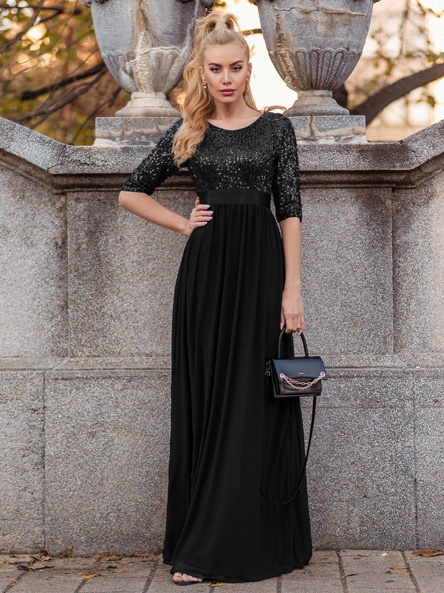 Black Concert Dresses #style_EE00685BK